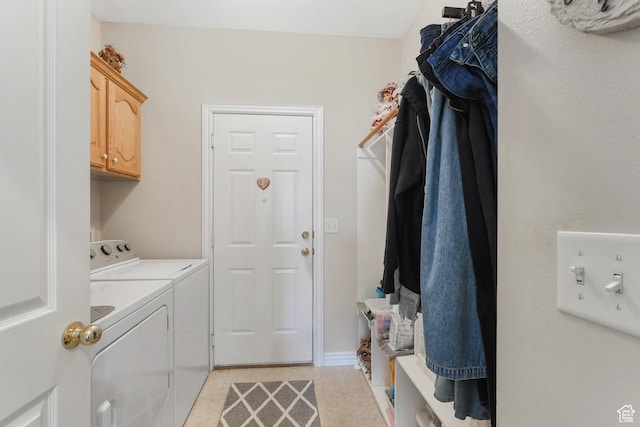 1169 W Bateman Dr, West Jordan, UT 84084 - washroom with independent washer and dryer, cabinet space, and light tile patterned floors