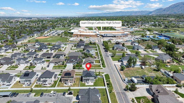 296 E 12025th St S, Draper, UT 84020 - aerial view of property's location featuring mountains and nearby suburban area