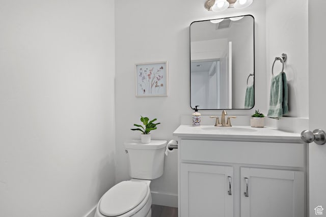296 E 12025th St S, Draper, UT 84020 - half bath featuring toilet, vanity, and baseboards