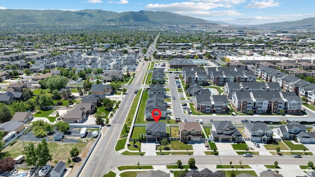 296 E 12025th St S, Draper, UT 84020 - aerial view of property's location featuring a mountain backdrop and nearby suburban area