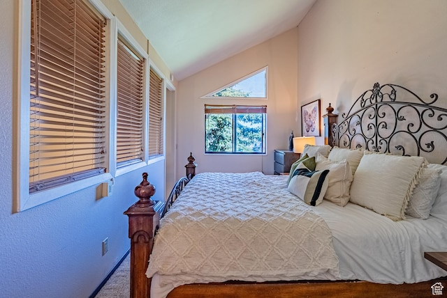 2025 Canyon Resort Dr Unit L-5, Park City, UT 84098 - carpeted bedroom featuring vaulted ceiling and baseboards