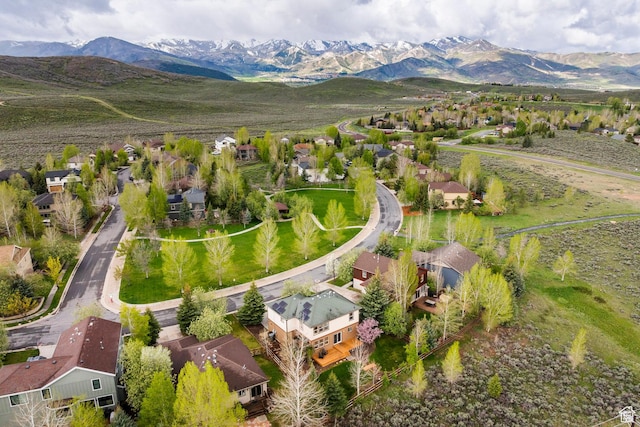 1189 E Fox Crest Dr, Park City, UT 84098 - aerial view of residential area with a mountain backdrop