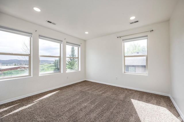 1189 E Fox Crest Dr, Park City, UT 84098 - unfurnished room with plenty of natural light, carpet flooring, recessed lighting, and baseboards