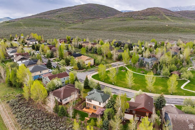 1189 E Fox Crest Dr, Park City, UT 84098 - aerial view of residential area featuring a mountainous background