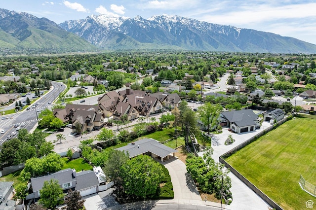 2006 E Creek Rd, Sandy, UT 84093 - aerial view of residential area with a mountain backdrop
