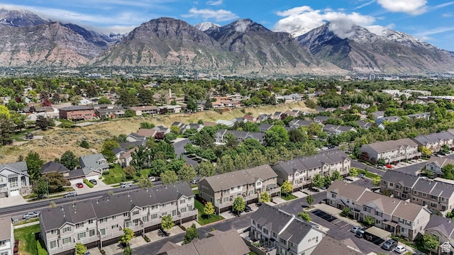 1107 N Independence Ave W, Provo, UT 84604 - aerial overview of property's location with nearby suburban area and a mountain backdrop