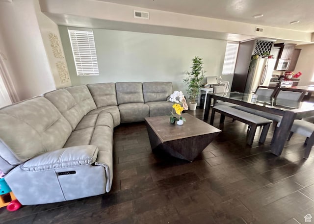 5288 W Solafax Ln Unit 34-1, Herriman, UT 84096 - living room with dark wood finished floors