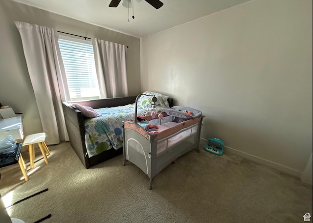 5288 W Solafax Ln Unit 34-1, Herriman, UT 84096 - carpeted bedroom with ceiling fan and baseboards