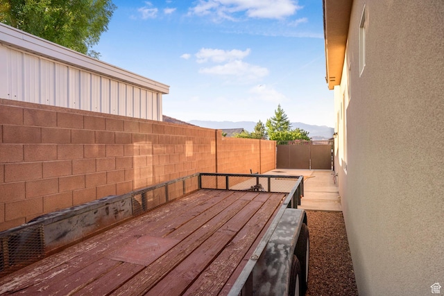 3691 W 2800 S, Hurricane, UT 84737 - fenced backyard with a wooden deck