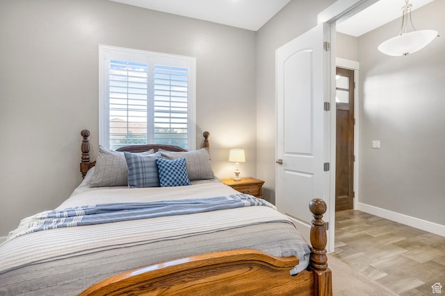 3691 W 2800 S, Hurricane, UT 84737 - bedroom with baseboards and light wood-type flooring