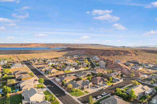 3691 W 2800 S, Hurricane, UT 84737 - aerial view of property's location featuring nearby suburban area and a water and mountain view