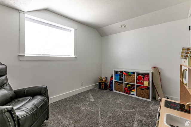 545 W Applewood Dr S # 10, Bountiful, UT 84010 - playroom featuring vaulted ceiling, carpet flooring, and baseboards