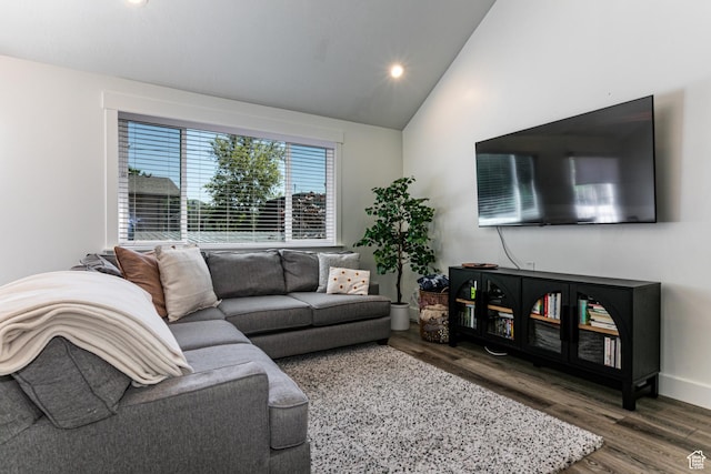545 W Applewood Dr S # 10, Bountiful, UT 84010 - living room with wood finished floors, recessed lighting, and high vaulted ceiling