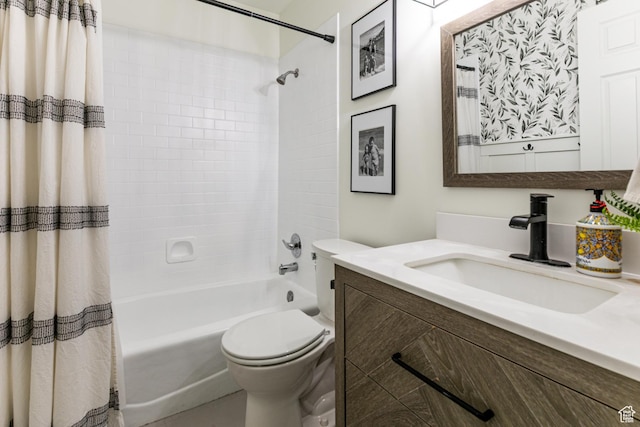 545 W Applewood Dr S # 10, Bountiful, UT 84010 - bathroom with vanity, shower / tub combo, and toilet