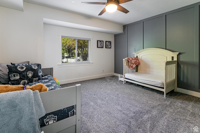 545 W Applewood Dr S # 10, Bountiful, UT 84010 - living room featuring a ceiling fan, carpet flooring, and baseboards