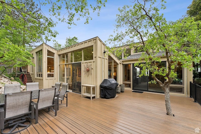 4517 S Abinadi Rd, Millcreek, UT 84124 - deck with a grill and outdoor dining area