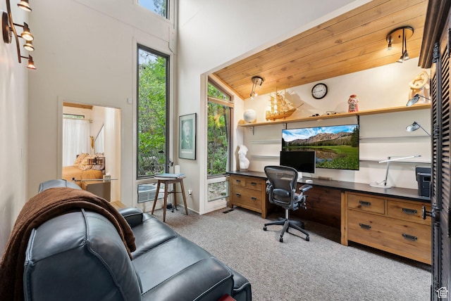 4517 S Abinadi Rd, Millcreek, UT 84124 - carpeted office featuring built in study area