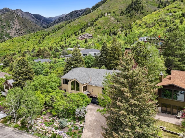 4517 S Abinadi Rd, Millcreek, UT 84124 - view from above of property with a mountain backdrop