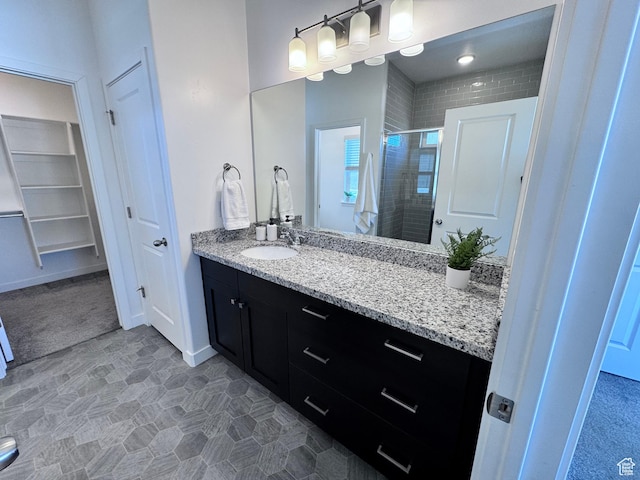 12754 S Quail Lake Dr Unit 126, Riverton, UT 84096 - full bathroom featuring a stall shower and vanity