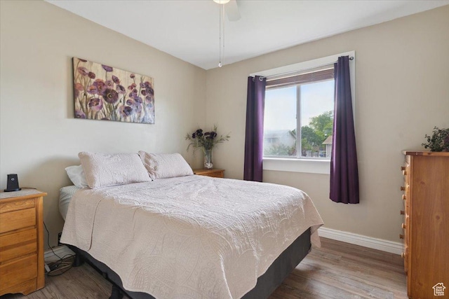6864 S 3370 W, West Jordan, UT 84084 - bedroom featuring wood finished floors, baseboards, and ceiling fan