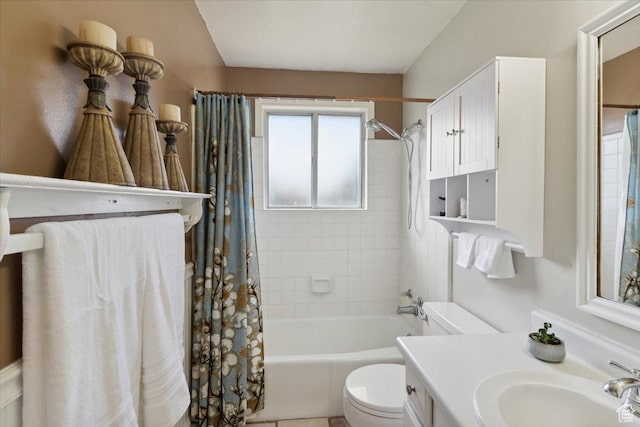 6864 S 3370 W, West Jordan, UT 84084 - bathroom with toilet, shower / bath combination with curtain, and vanity
