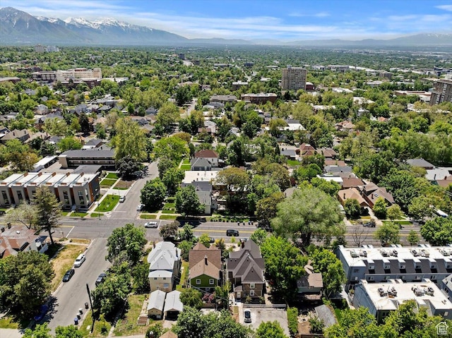827 E Third Ave N, Salt Lake City, UT 84103 - aerial view of residential area with a mountainous background