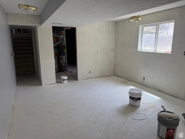 4471 S Honeywood Ln, West Valley City, UT 84120 - below grade area with gas water heater and stairs