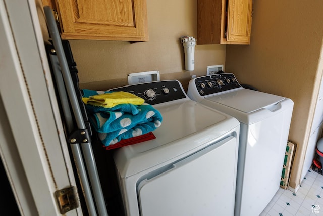 1085 S S River Ridge Ln, Joseph, UT 84739 - washroom featuring separate washer and dryer and cabinet space