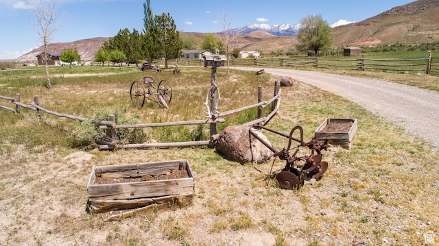 1085 S S River Ridge Ln, Joseph, UT 84739 - view of mountain backdrop featuring rural landscape and agricultural land