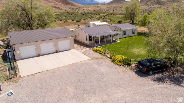 1085 S S River Ridge Ln, Joseph, UT 84739 - aerial view of property and surrounding area with a mountain backdrop