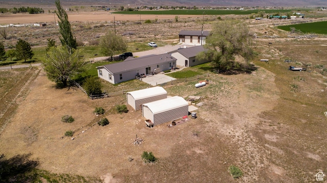 1085 S S River Ridge Ln, Joseph, UT 84739 - aerial overview of property's location with a mountain backdrop and rural landscape