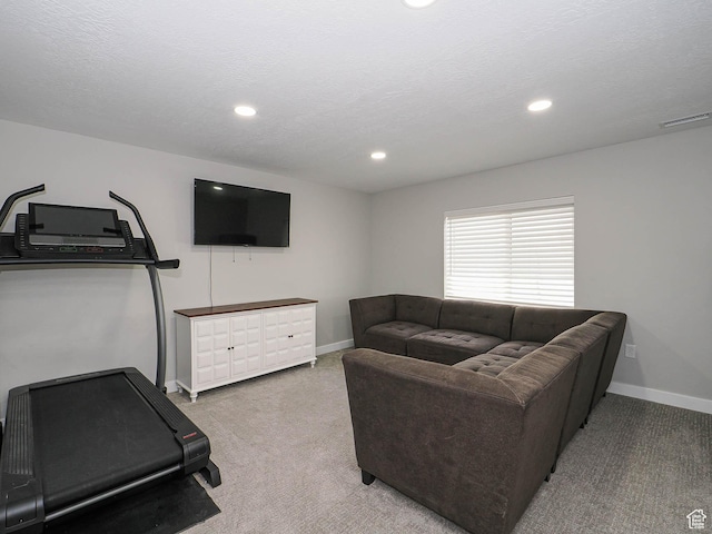 957 W Mckenna Rd, Bluffdale, UT 84065 - carpeted living room featuring baseboards and recessed lighting