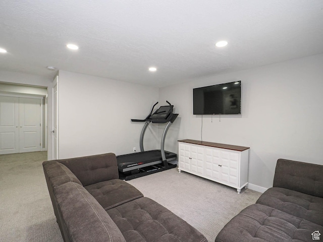 957 W Mckenna Rd, Bluffdale, UT 84065 - carpeted living area featuring recessed lighting and baseboards
