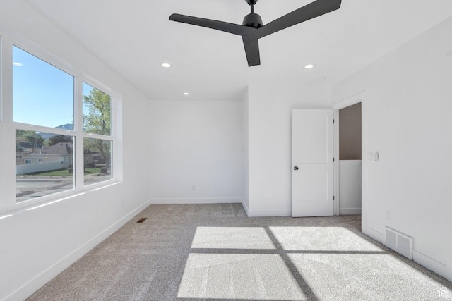 515 N 600 E, Spanish Fork, UT 84660 - unfurnished room featuring carpet floors, recessed lighting, a ceiling fan, and baseboards