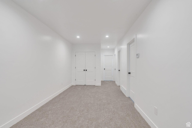 515 N 600 E, Spanish Fork, UT 84660 - hall featuring recessed lighting, baseboards, and light colored carpet