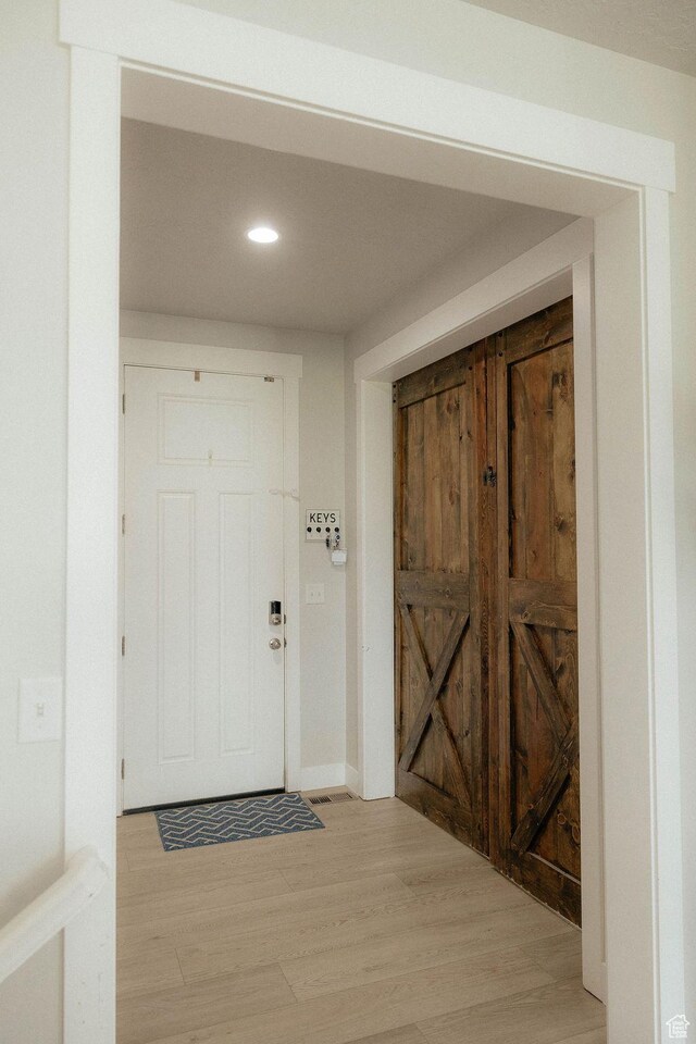 217 S 1230 W Unit 15, Spanish Fork, UT 84660 - foyer entrance with light wood finished floors and recessed lighting