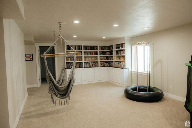 217 S 1230 W Unit 15, Spanish Fork, UT 84660 - living area with light colored carpet, recessed lighting, and baseboards