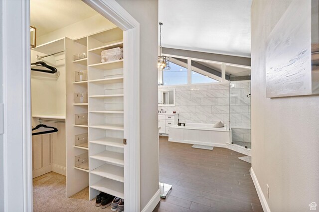 177 S Canyon Ave, Springville, UT 84663 - spacious closet with wood finished floors