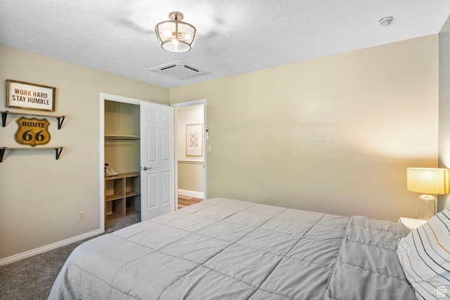 177 S Canyon Ave, Springville, UT 84663 - bedroom featuring carpet flooring, baseboards, a closet, and a textured ceiling