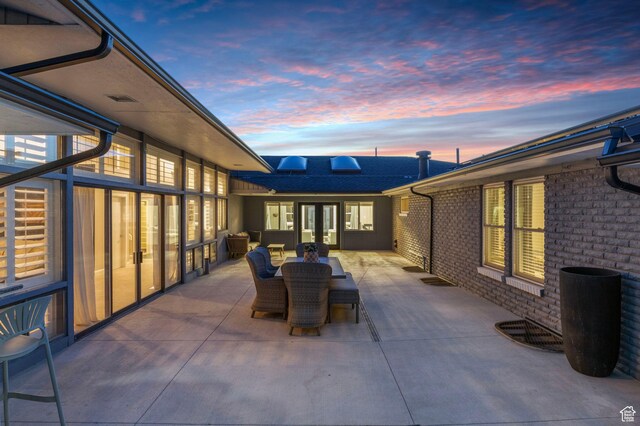 177 S Canyon Ave, Springville, UT 84663 - patio terrace at dusk with a patio area and outdoor dining area