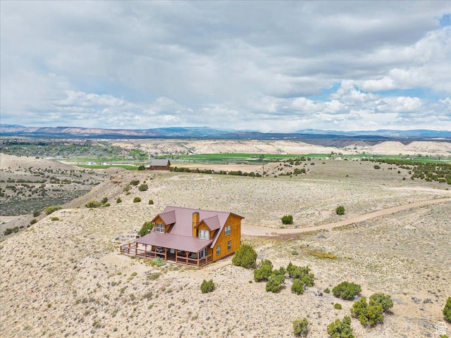9911 S Antelope Xing, Duchesne, UT 84021 - aerial view of sparsely populated area with a desert landscape and a mountainous background