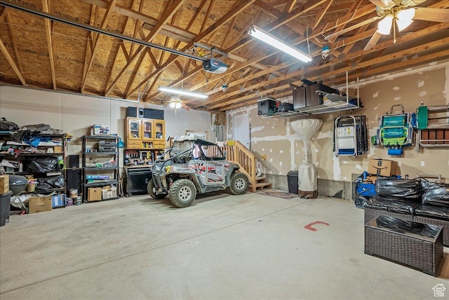 9911 S Antelope Xing, Duchesne, UT 84021 - garage featuring a garage door opener