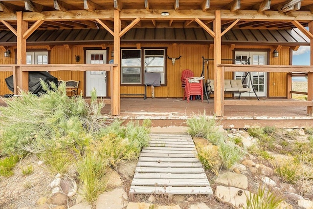 9911 S Antelope Xing, Duchesne, UT 84021 - view of exterior entry featuring a porch