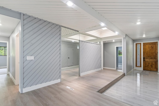 4203 S College Dr E, Ogden, UT 84403 - spare room featuring baseboards and light wood-type flooring