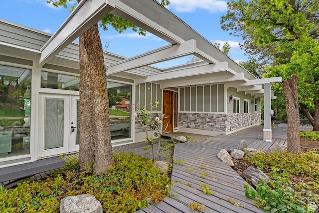 4203 S College Dr E, Ogden, UT 84403 - view of wooden deck