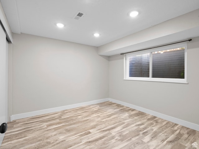 3095 W 8525 S, West Jordan, UT 84088 - unfurnished room with light wood-style floors, recessed lighting, and baseboards