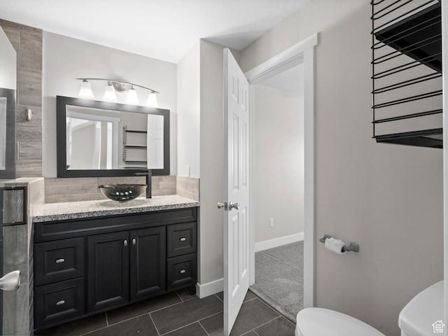 3095 W 8525 S, West Jordan, UT 84088 - bathroom featuring toilet, tile patterned floors, and vanity