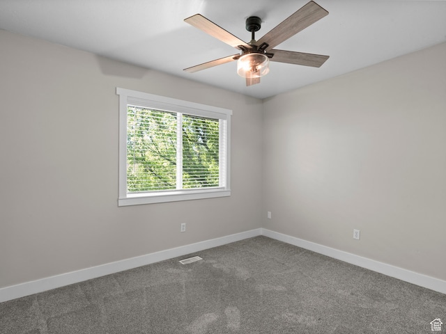 3095 W 8525 S, West Jordan, UT 84088 - empty room featuring ceiling fan, baseboards, and carpet