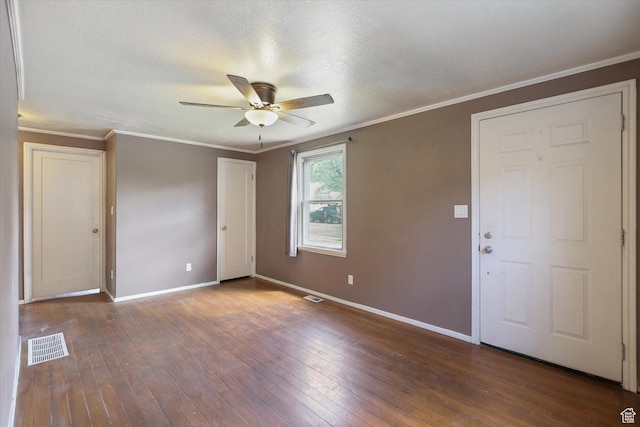 80 S 400 E, Clearfield, UT 84015 - foyer featuring ceiling fan, baseboards, hardwood / wood-style flooring, and ornamental molding