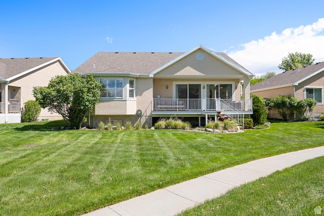 1446 E Anvil Dr, Draper, UT 84020 - view of front facade featuring stucco siding and a front yard